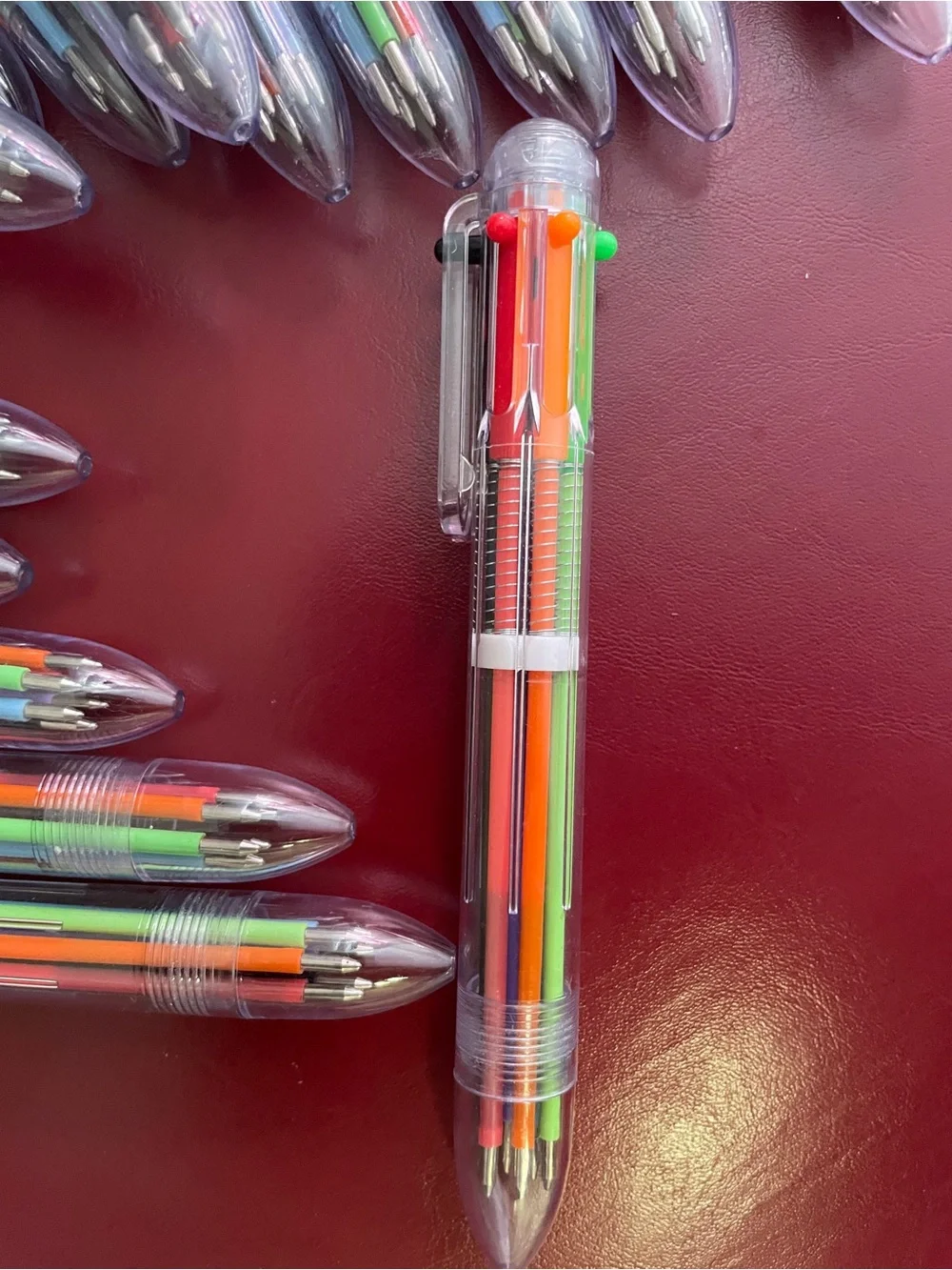 6 color Retractable Ballpoint Pens